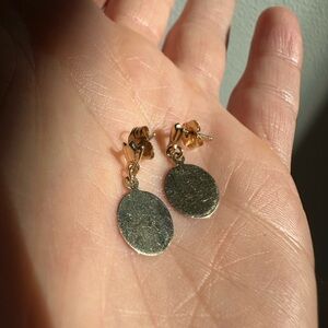 Vintage 14k Gold Disc Earrings